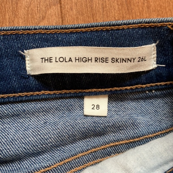 Denim Forum Lola High Rise Skinny Jean 26L - Size 28 - Picture 2 of 3